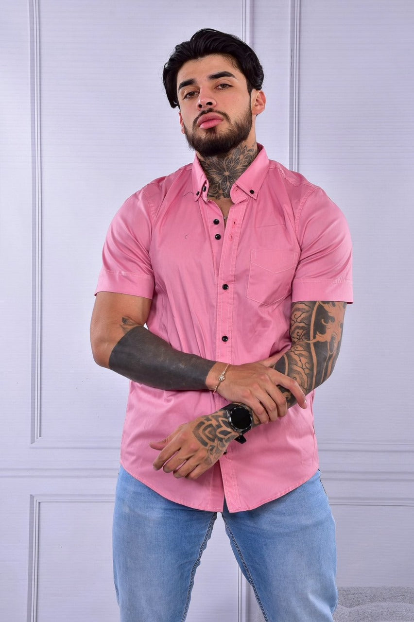 Camisa Unicolor Palo de Rosa