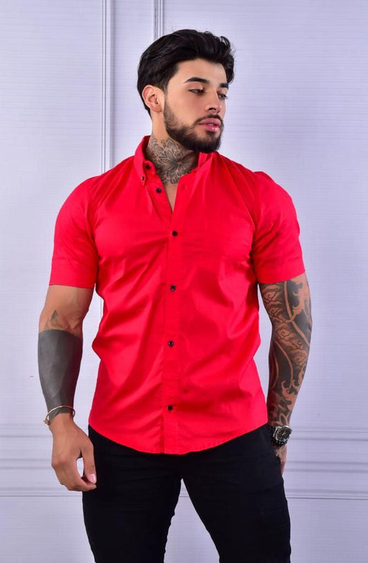 Camisa Unicolor Rojo